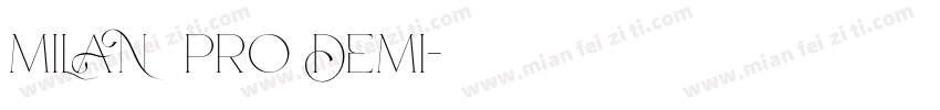 MILAN pro DEMI字体转换